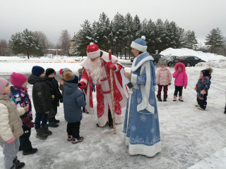 в Новодугино состоялось торжественное открытие главной новогодней ёлки - фото - 7