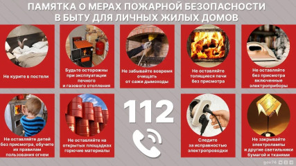 памятка населению о мерах пожарной безопасности - фото - 1
